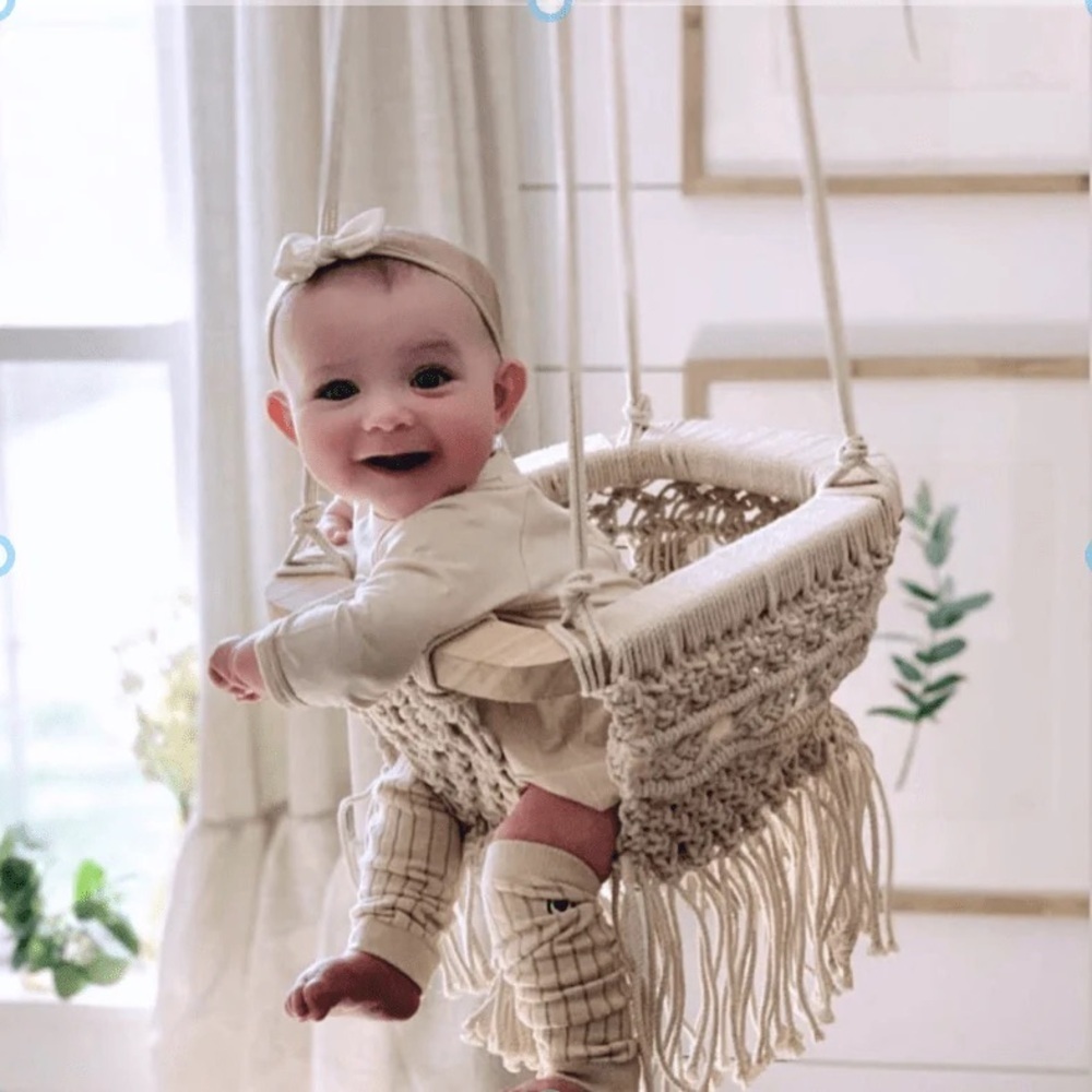 FINN & EMMA Macrame Swing Needs Cleaning